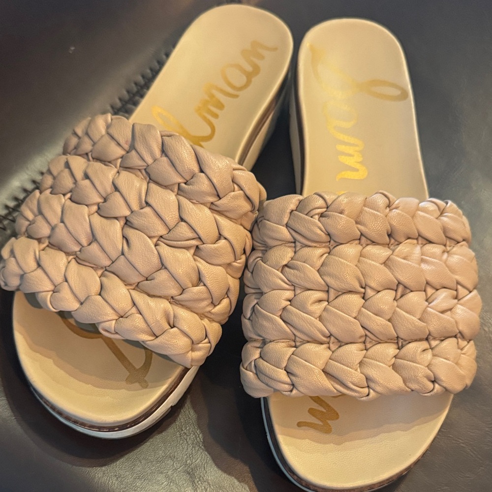 Sam Edelman Tan Slide Sandals